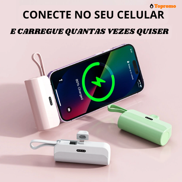 FusionTech - Carregador portátil Para IPHONE e ANDROIDS TIPO-C