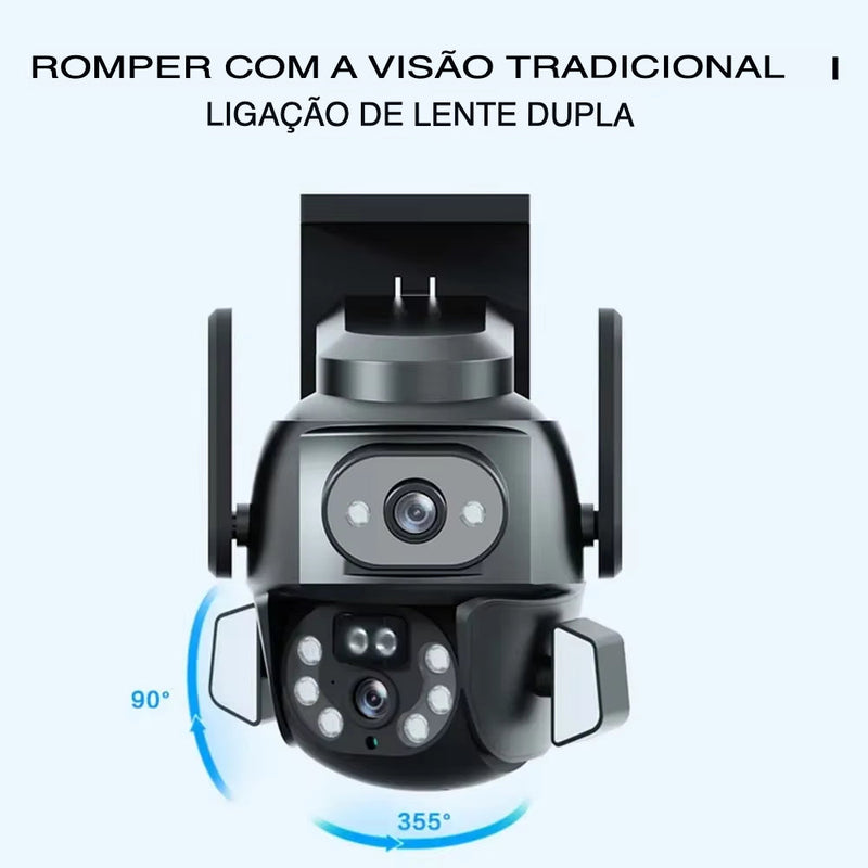 Câmera 4k com 2 lentes super zoom+ cartão de 64gb de brinde hoje